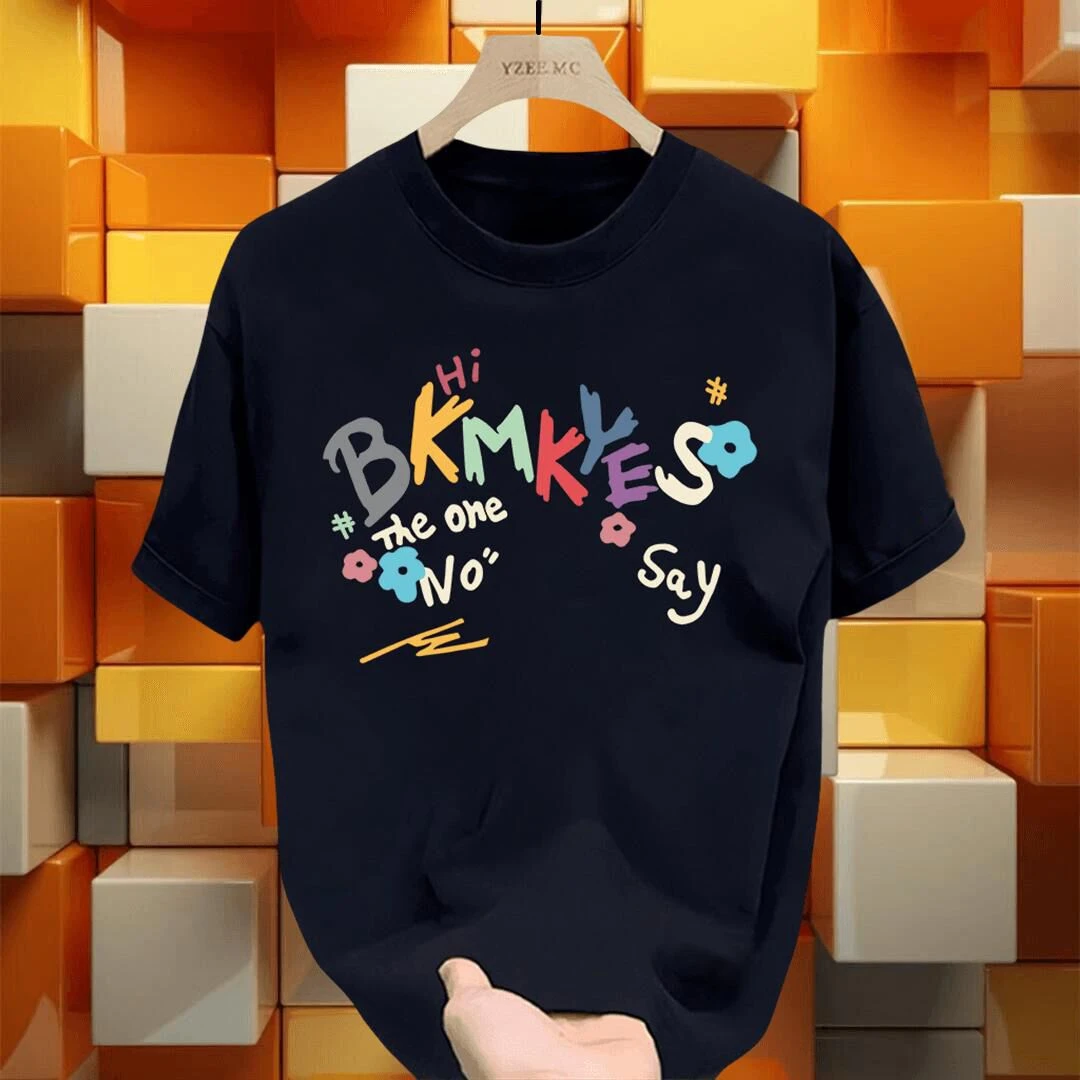 特大码300斤男女款潮牌街头宽松休闲夏季美式印花纯棉短袖T恤上衣