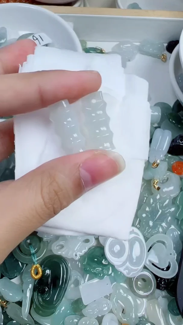 散珠翡翠355号链接，A货翡翠