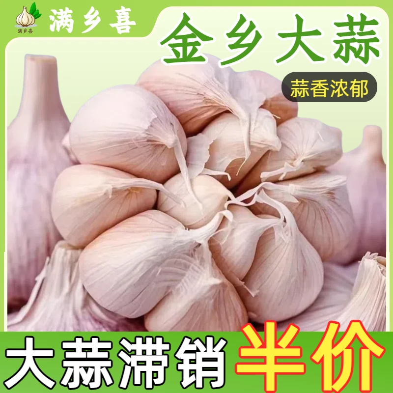 3斤半价卖】大蒜干蒜多瓣蒜紫白皮蒜十成干蒜农家自种3-9斤批发