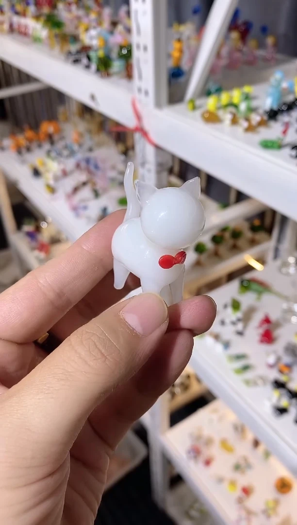 琉璃手工艺品无脸猫
