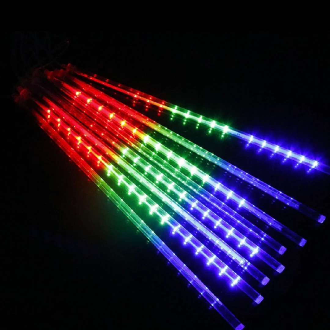 烟花灯立柱上流水灯一组线长5米节日彩灯户外防水户外彩灯网红款