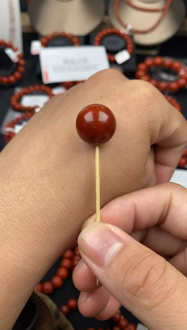 【闪购商品】南红玛瑙单珠未镶嵌17mm