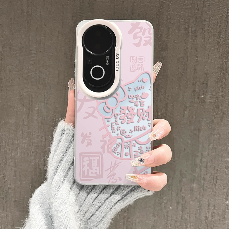 凯蒂猫适用vivoS20手机壳S19新款S18防摔S17全包S20Pro磨砂彩银