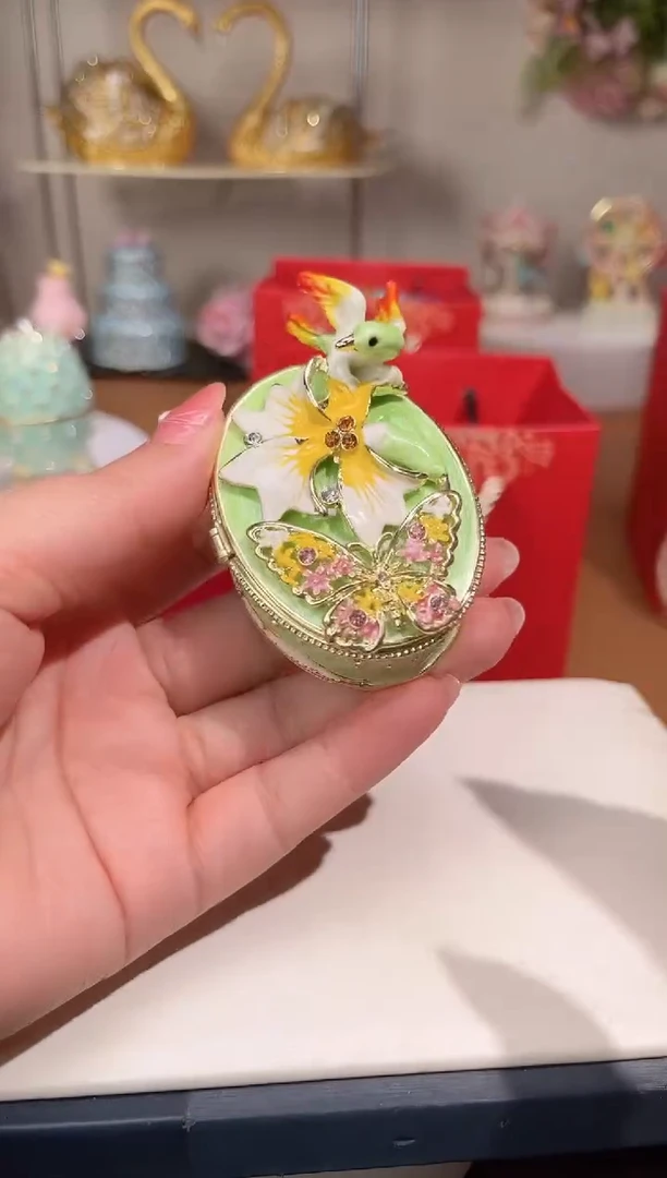【闪购商品】易尚宝珐琅彩首饰盒