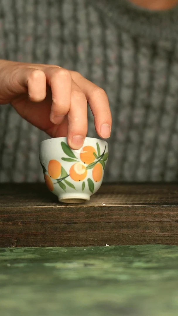 陶瓷青诗集手工手绘瓷器