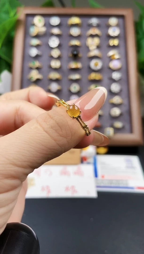 银S925镶嵌戒指翡翠12