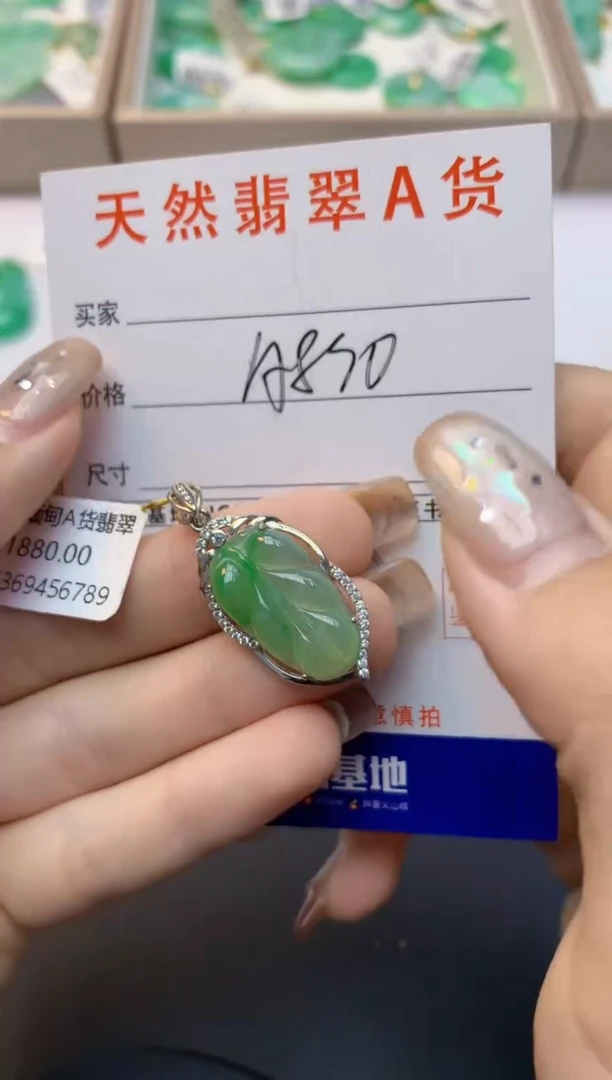 颈饰未镶嵌翡翠天然A货翡翠百元以上9元证书费自理