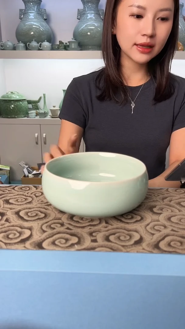 龙泉云间青瓷小米茶器