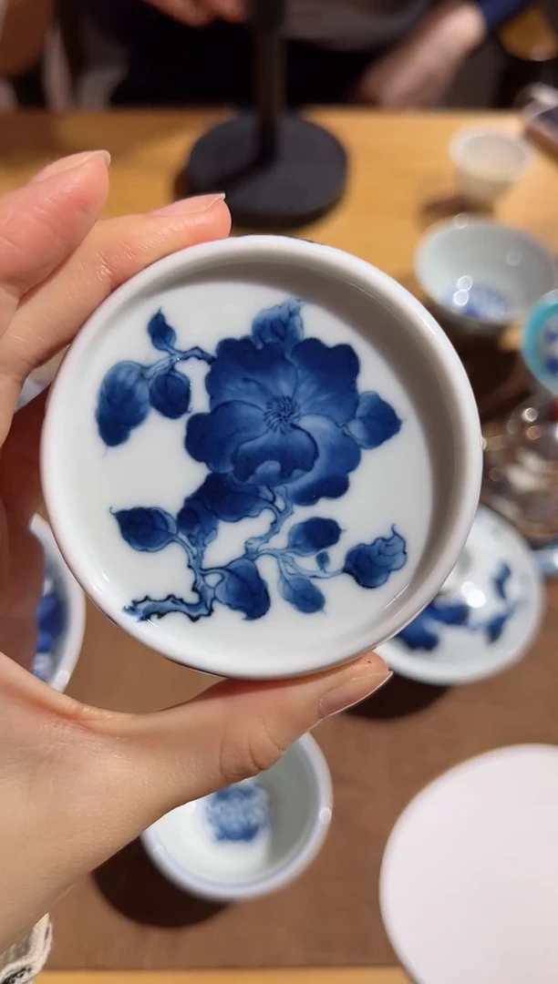 雨后 湛蓝系列 伴清寒 茶花盖置