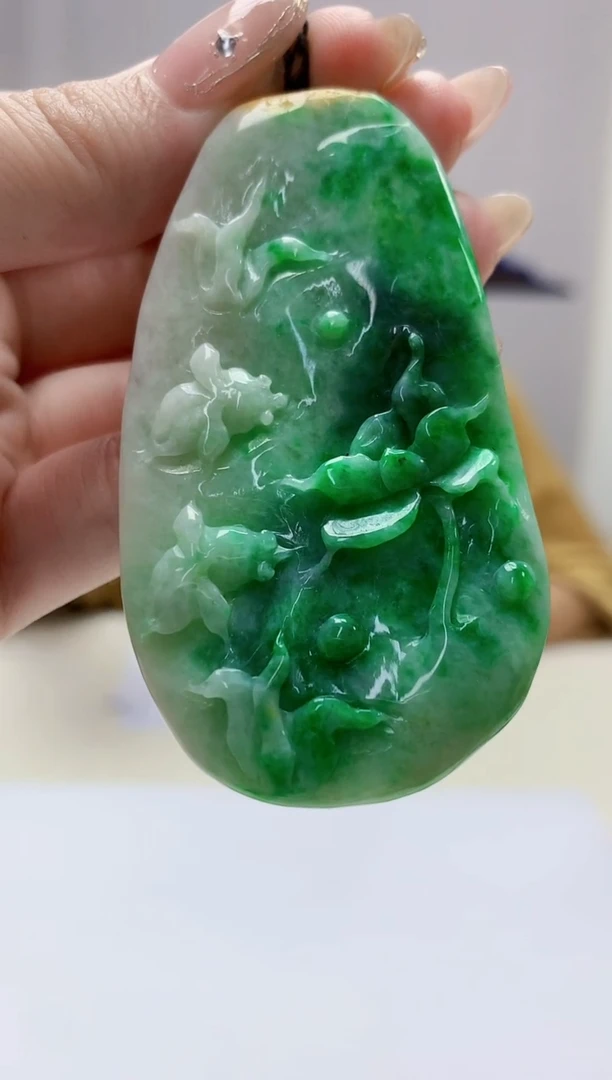 定制翡翠未镶嵌4829jw-毛货挂件41