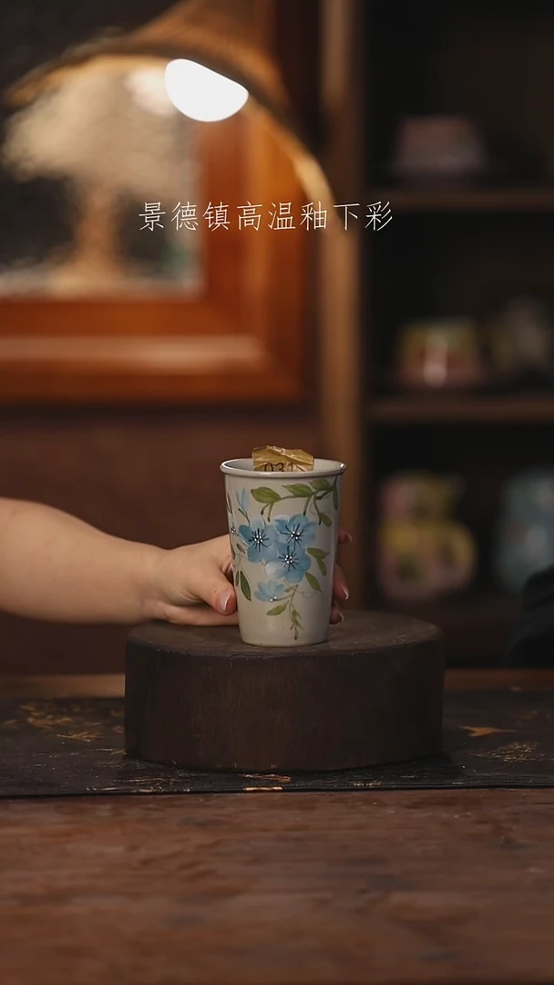 陶瓷景德镇高温釉下手绘陶瓷031