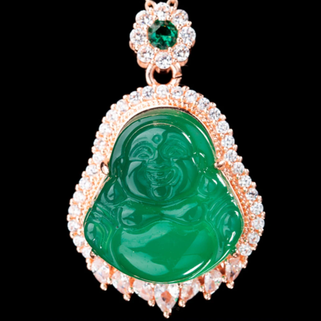 【笑口常开】佛公玉髓吊坠11678/多样性发其一