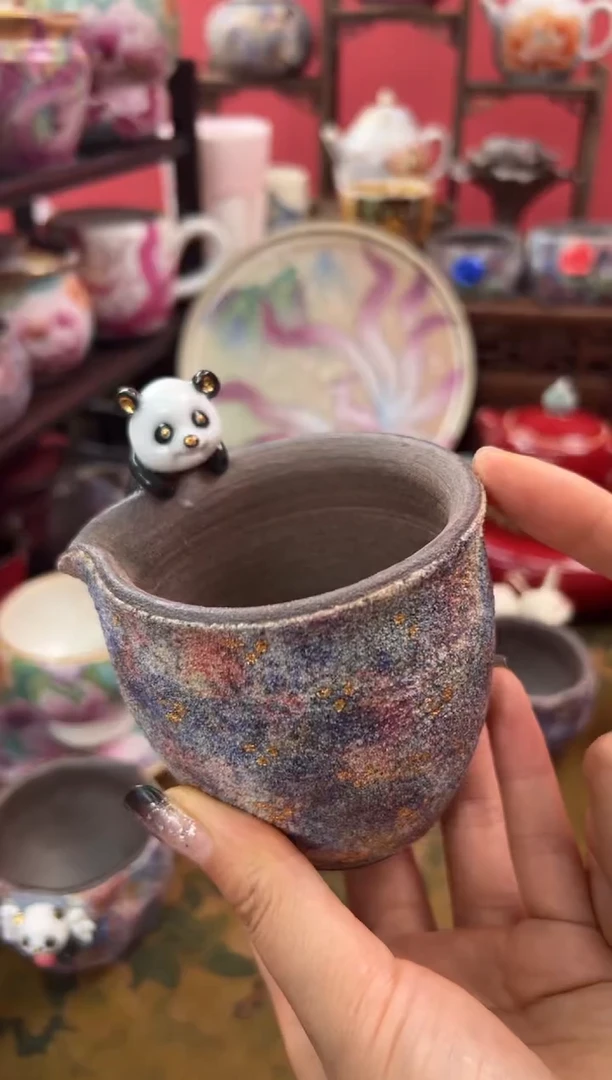 【闪购商品】上古龙窑彩矿岩泥公道杯