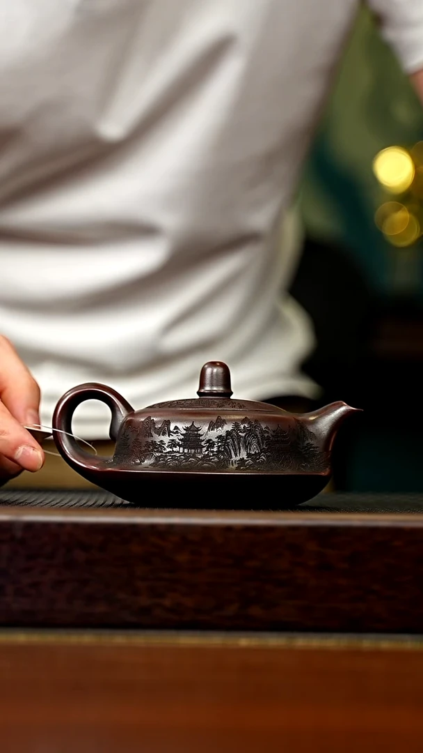 茶壶紫砂宜兴原矿 手工 紫砂壶容量200CC