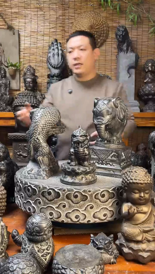石材倒流香加底座天然青石雕刻
