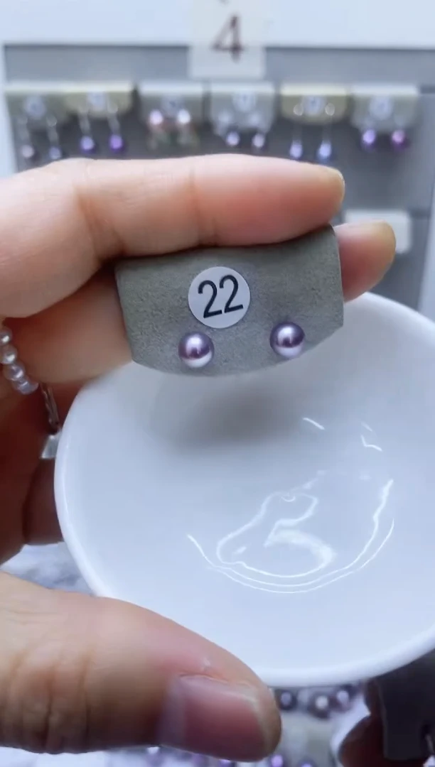 【闪购商品】淡水珍珠耳饰银S925镶嵌22