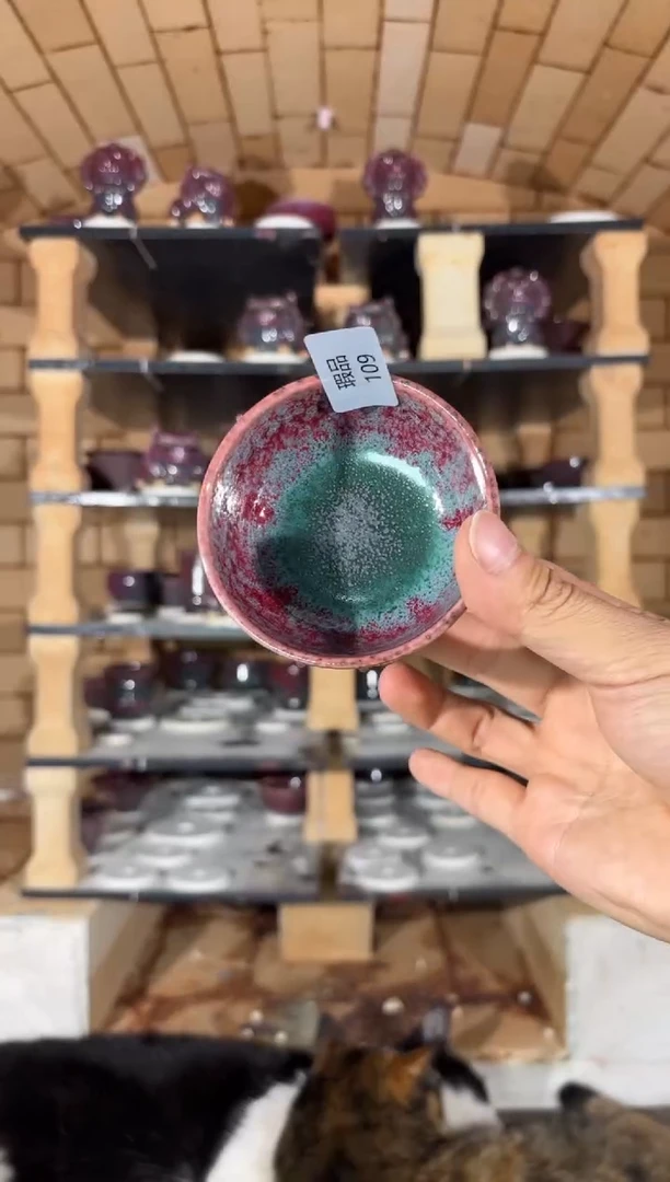 摆件精品窑变钧瓷茶器