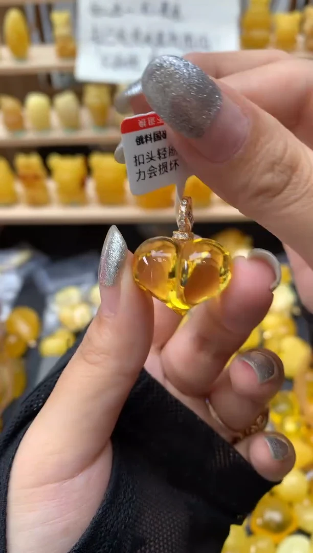 琥珀银S925镶嵌珠宝奇石089琥珀蜜蜡微瑕