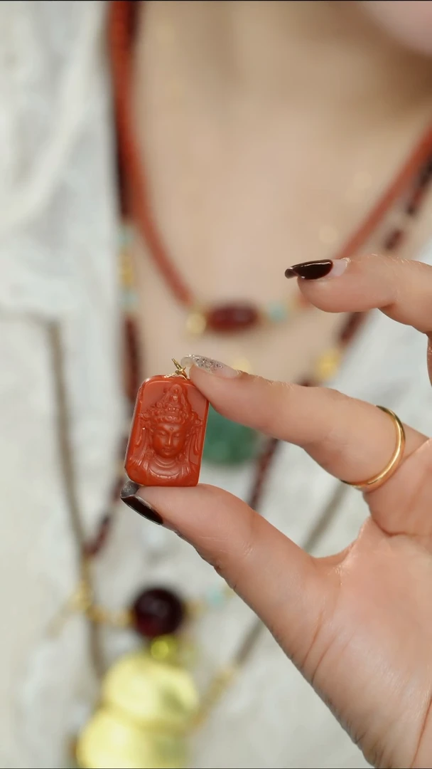 定制南红玛瑙南红大吊坠