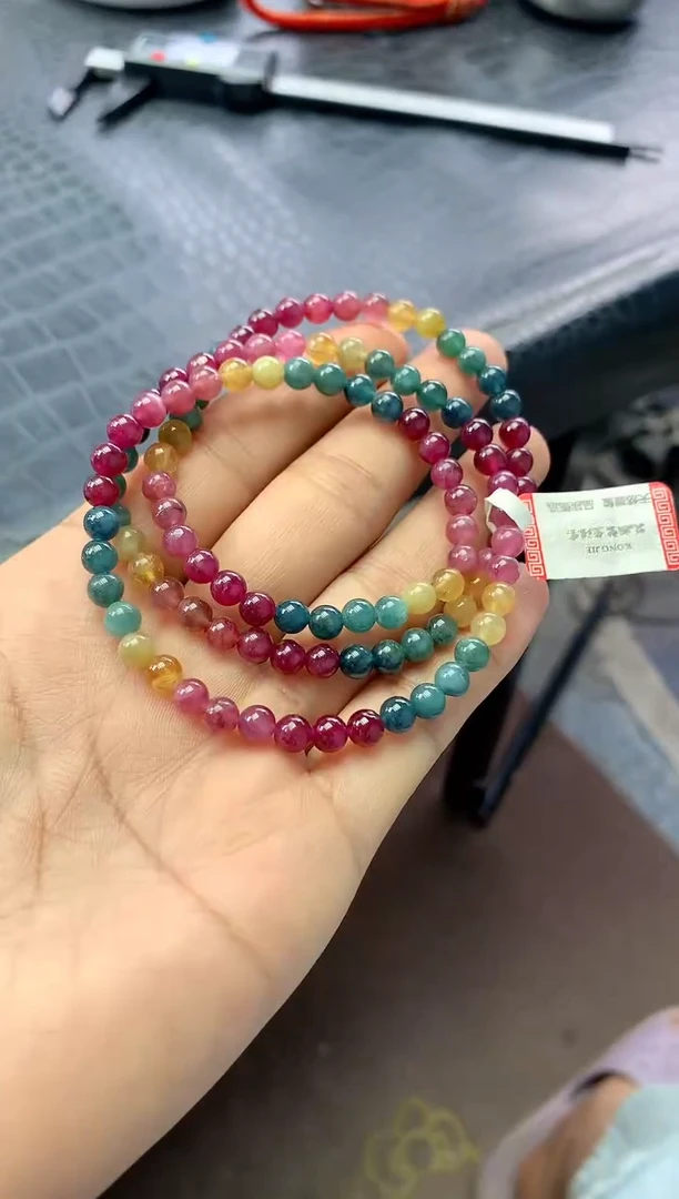 未镶嵌手串碧玺多样性发一条