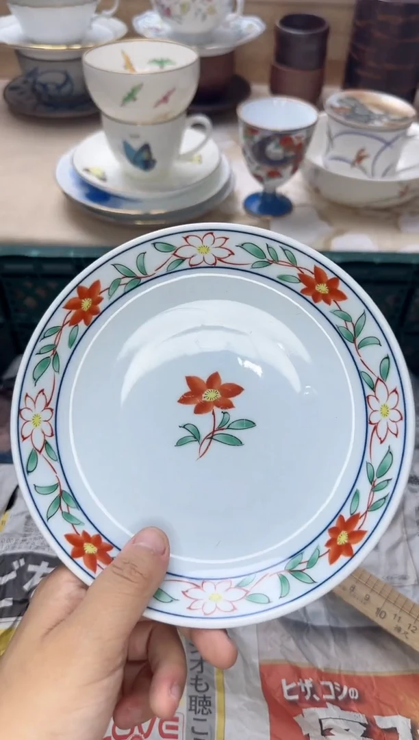 茶杯紫砂景*淘艺中古瓷器满18米包邮