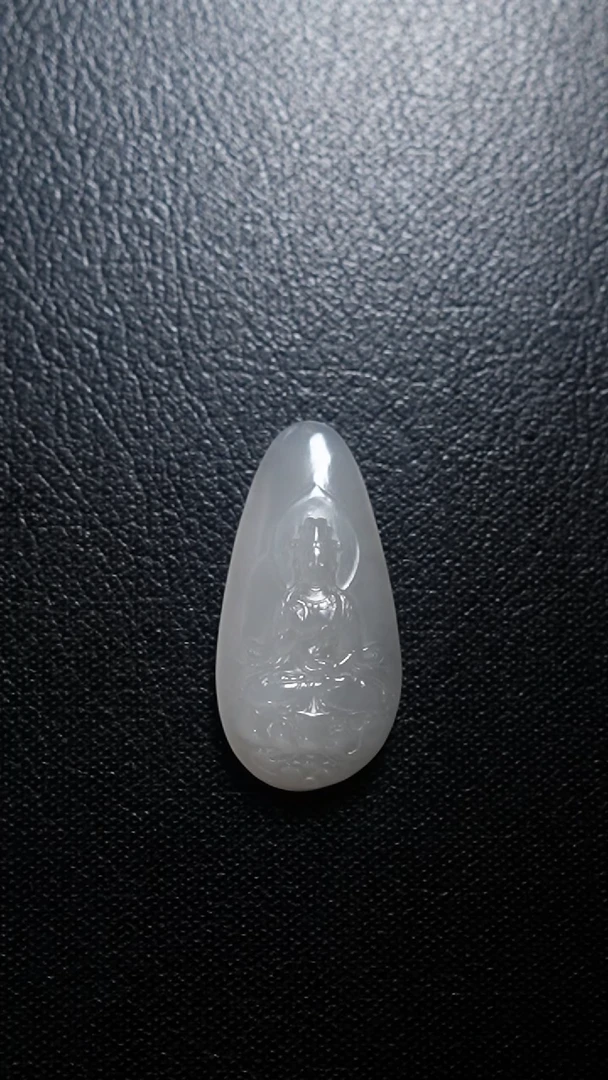 和田玉未镶嵌颈饰观音