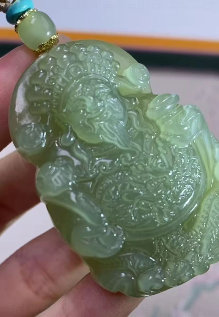 375413/和田玉财神挂件  多样性一件发