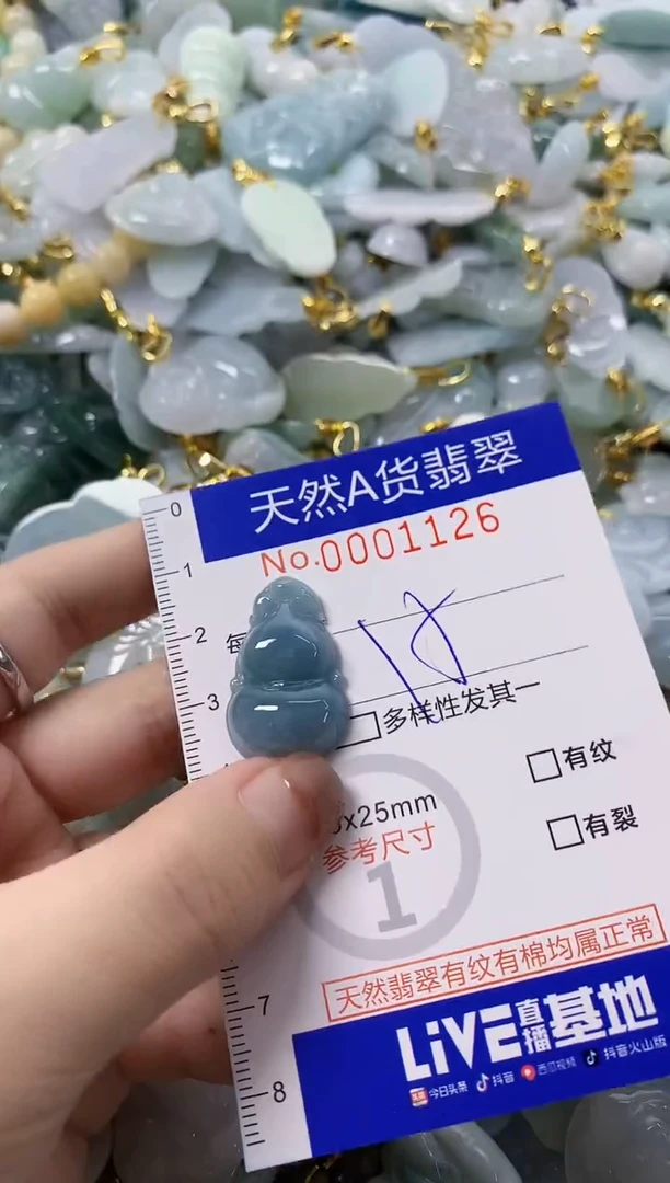 颈饰未镶嵌翡翠天然A货翡翠