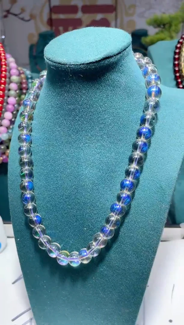 图片款 12mm彩月项链 时尚百搭