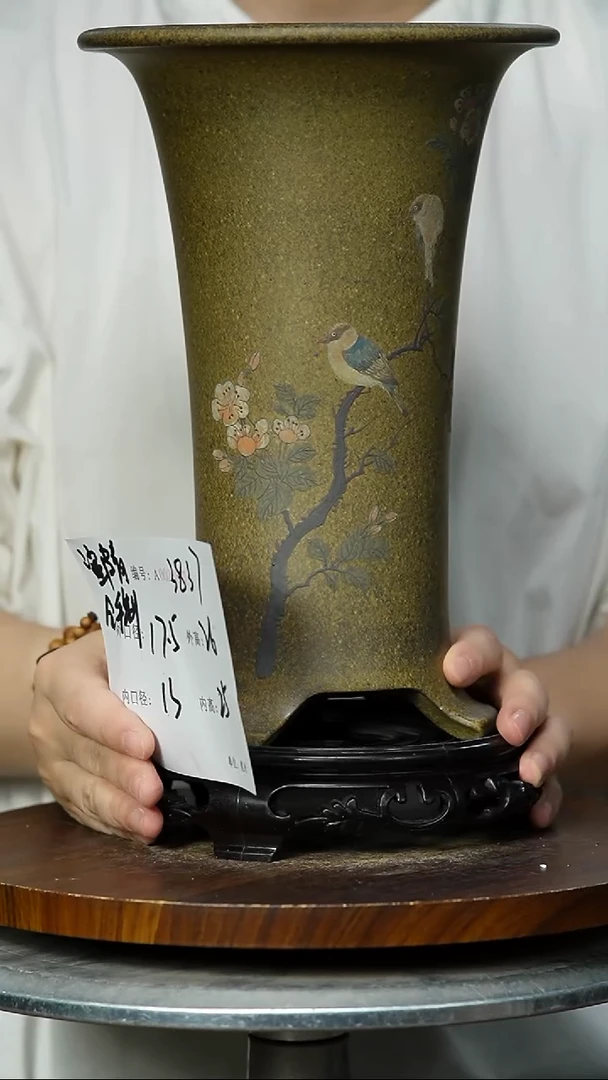 紫砂花盆3837+S 紫砂花盆紫砂