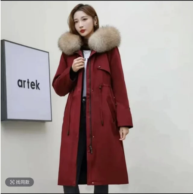 19168一米长中款水貂内胆派克服