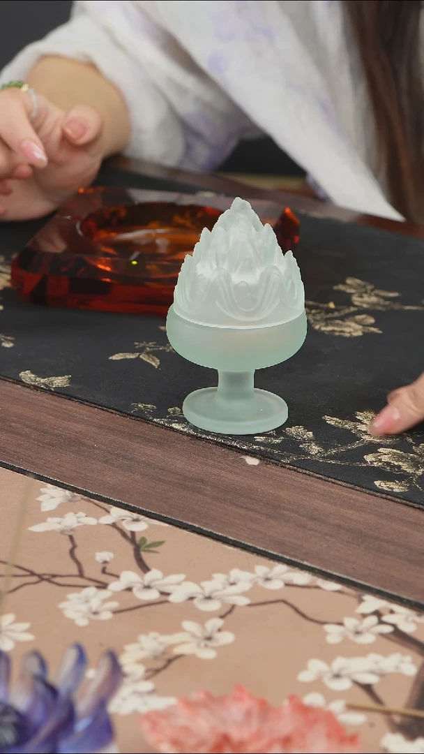 手工艺品琉璃博山香炉
