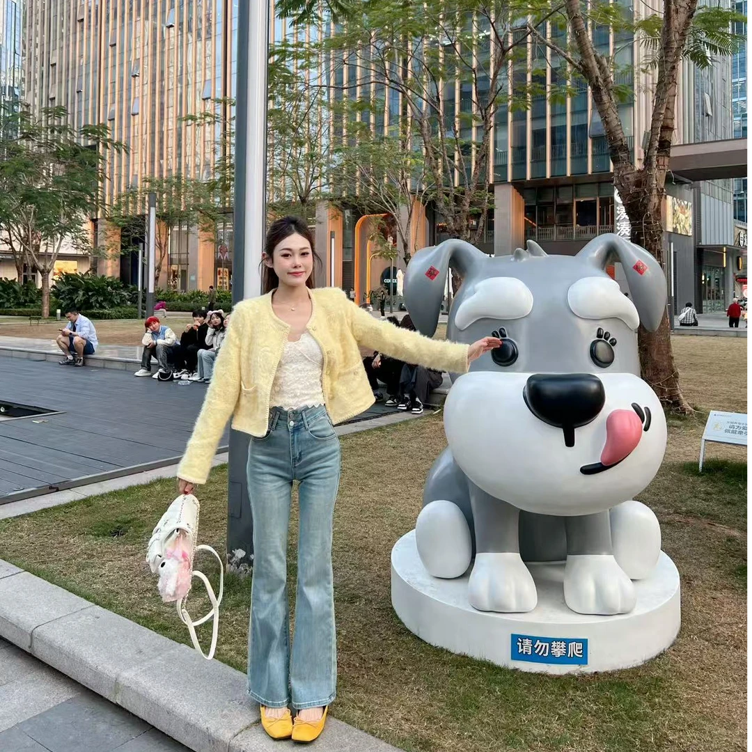 一只美娜【甜系多巴胺】2025春日新款小香风短款外套显瘦百搭时尚