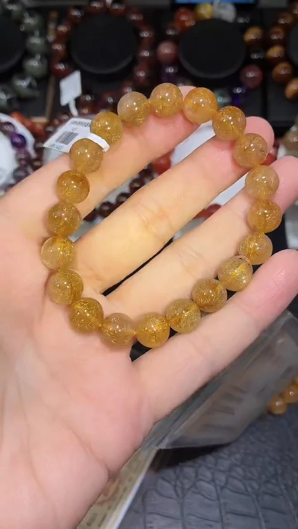 未镶嵌手链水晶金发晶单圈手链A10