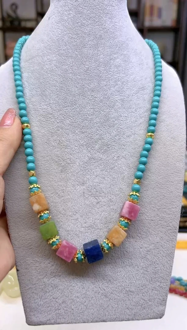 【闪购商品】碧玺颈饰未镶嵌DIY款X464