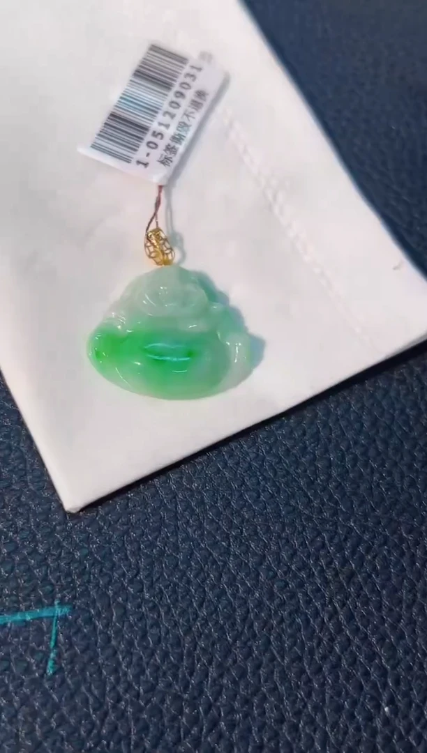 颈饰18K金镶嵌翡翠 缅料A货/支持复检/一件