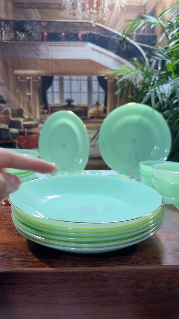 【闪购商品】...8英寸深盘6个  玉瓷【贝美】