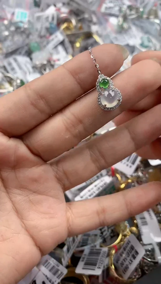 银S925镶嵌戒指翡翠999---10