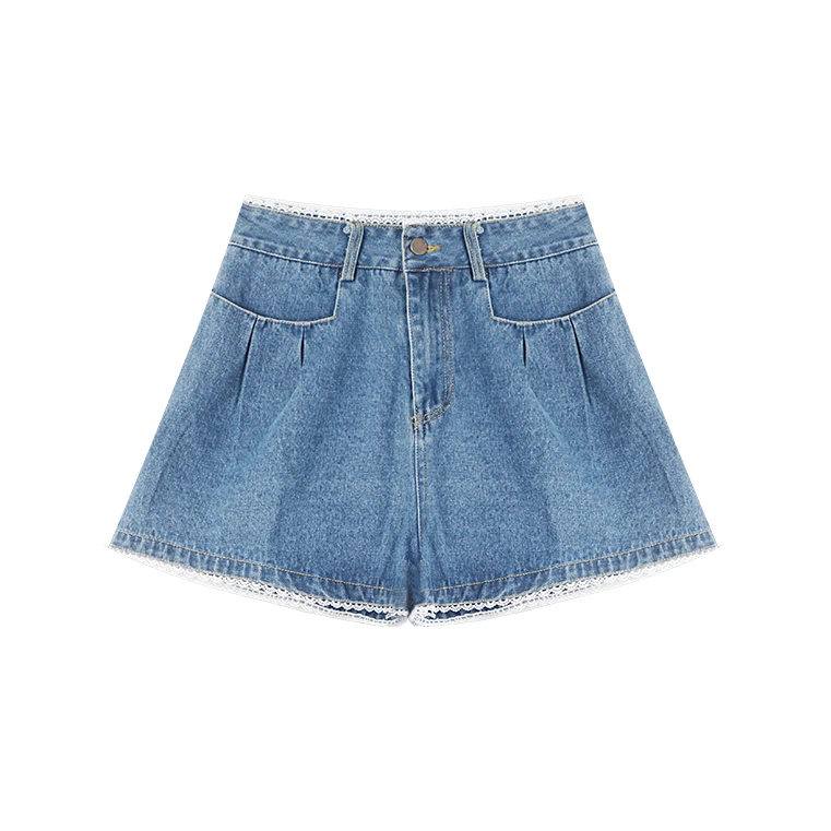 【清清！朴夏Pursummer】牛仔短裤H21820PR42