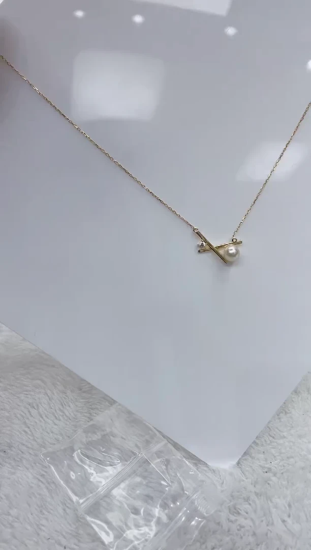 【闪购商品】海水珍珠颈饰银S925镶嵌海水珍珠项链