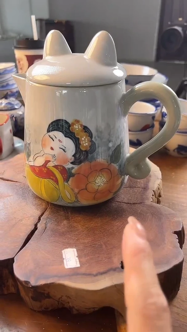 碗702老陶泥美人壶
