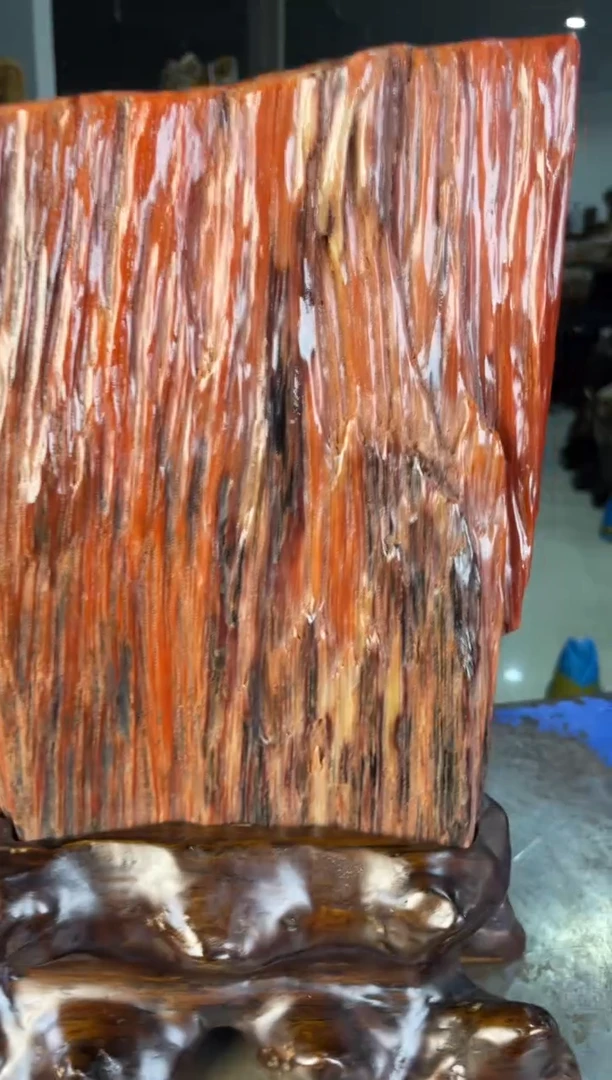 未镶嵌摆件硅化玉37