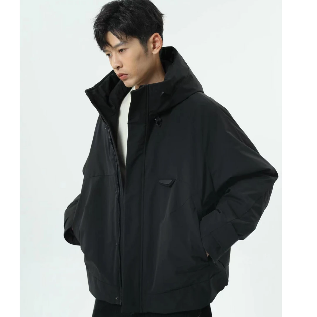 清仓90白鸭绒男士派克冬季抗寒连帽三防羽绒服S867