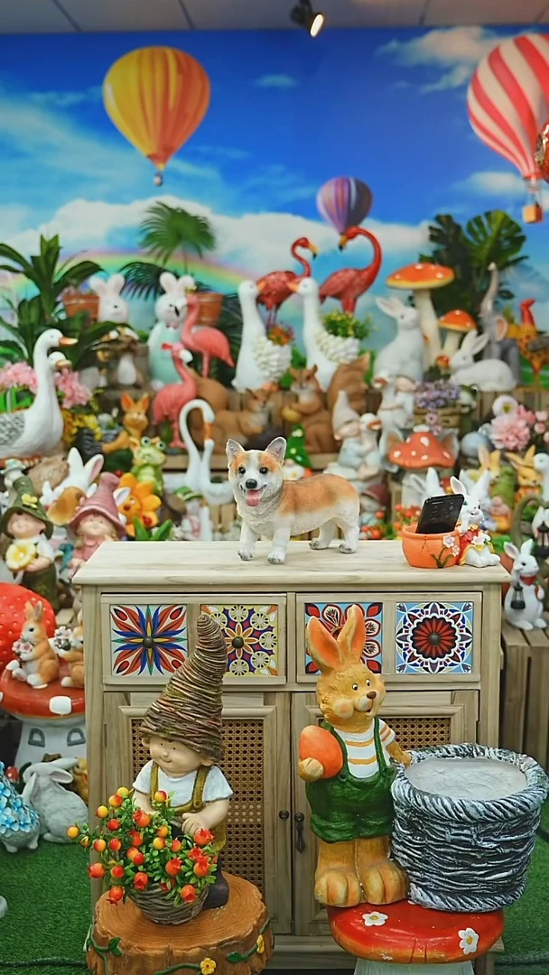 【闪购商品】红陶花园庭院摆件&00&