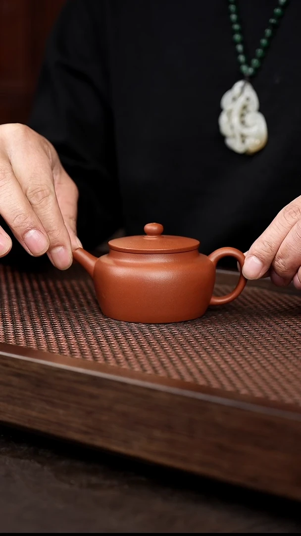 茶壶紫砂朱泥桑扁