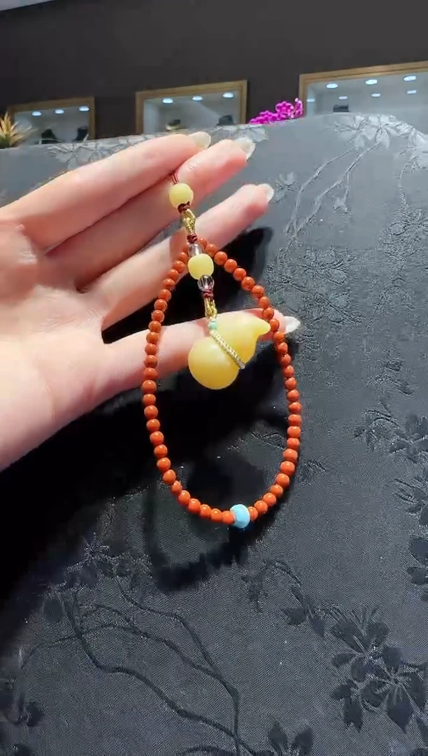 【闪购商品】南红玛瑙手机链未镶嵌南红手机链