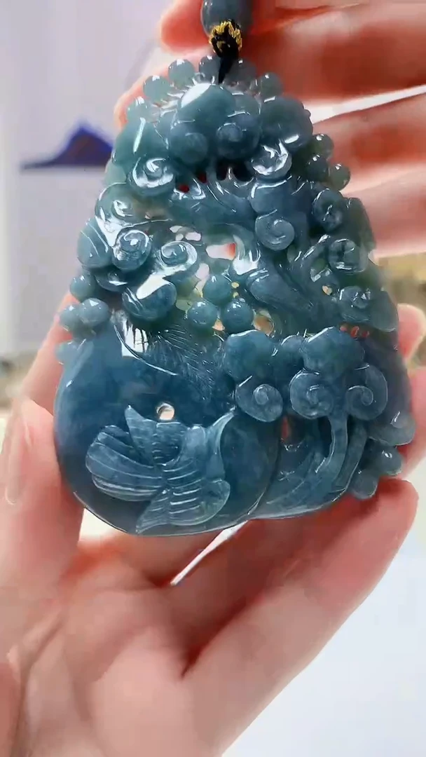 【闪购商品】定制翡翠未镶嵌4688zm-毛货挂件19