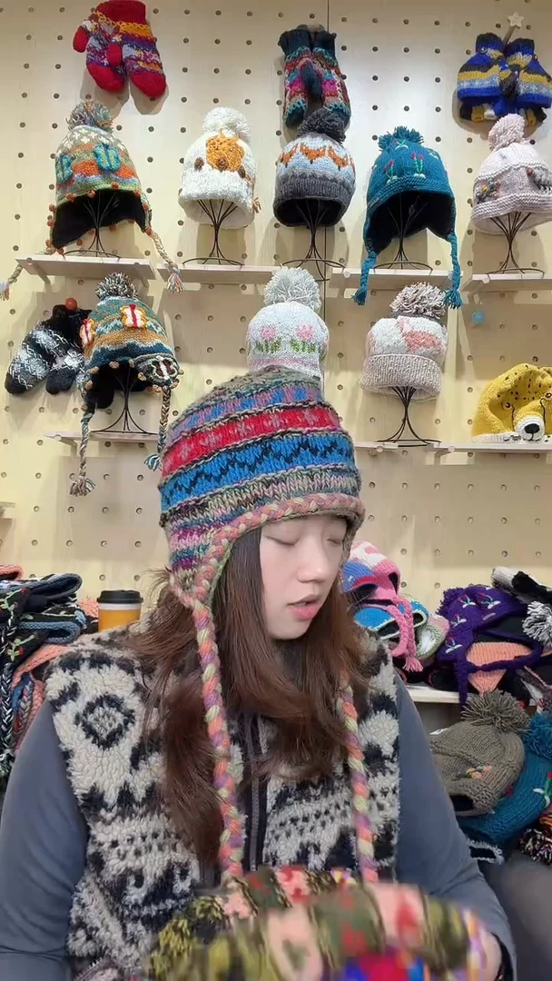 羊毛百分百纯手工纯羊毛帽子闪购6