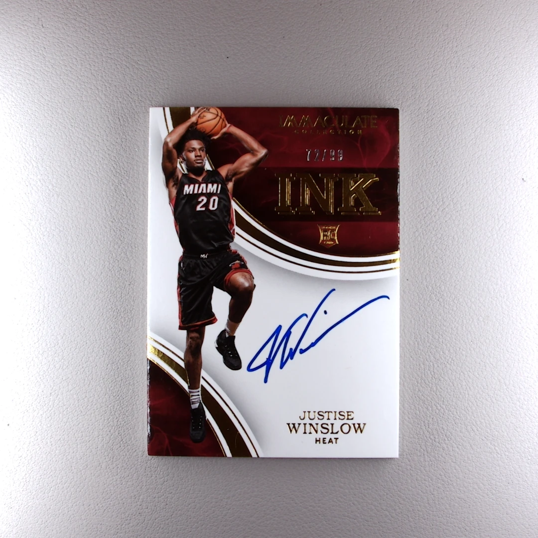 贾斯蒂斯 IMM 新秀签字 99编  帕尼尼NBA国宝手提签字球星卡