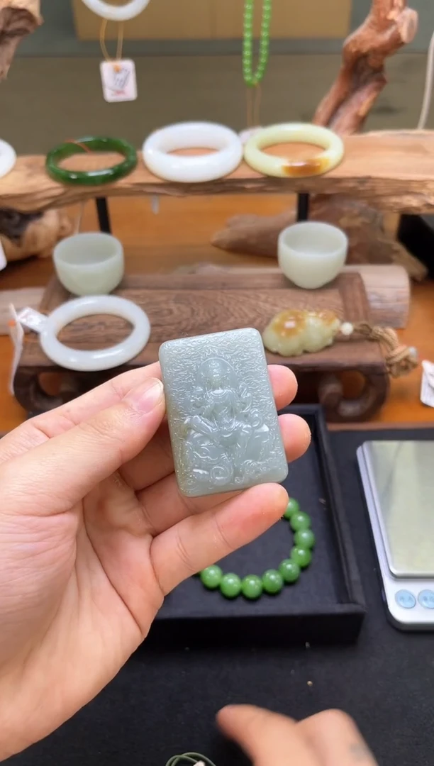 吊坠(不含链)未镶嵌和田玉吐拉牧场 普贤 79